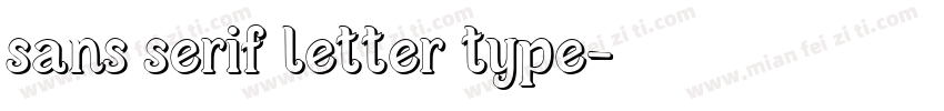 sans serif letter type字体转换